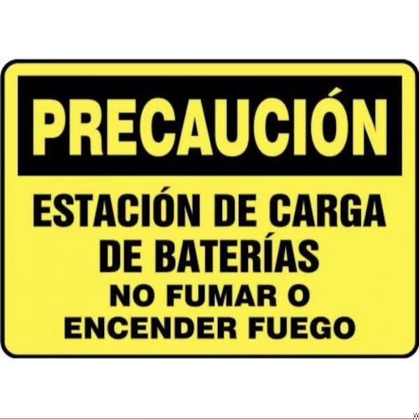 Accuform OSHA CAUTION SAFETY SIGN BATTERY SHMELC636XT SHMELC636XT - main